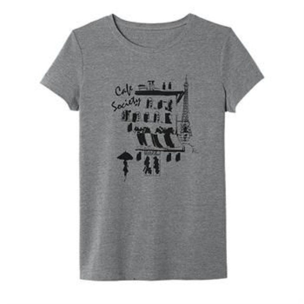 AVON Brigitte Tee "Cafe Society Graphic Tee" ~ Size M (8-10) ~ NEW!!! - Picture 4 of 4